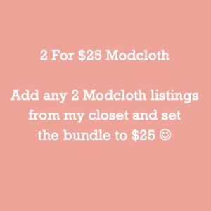 Modcloth Bundle Offer